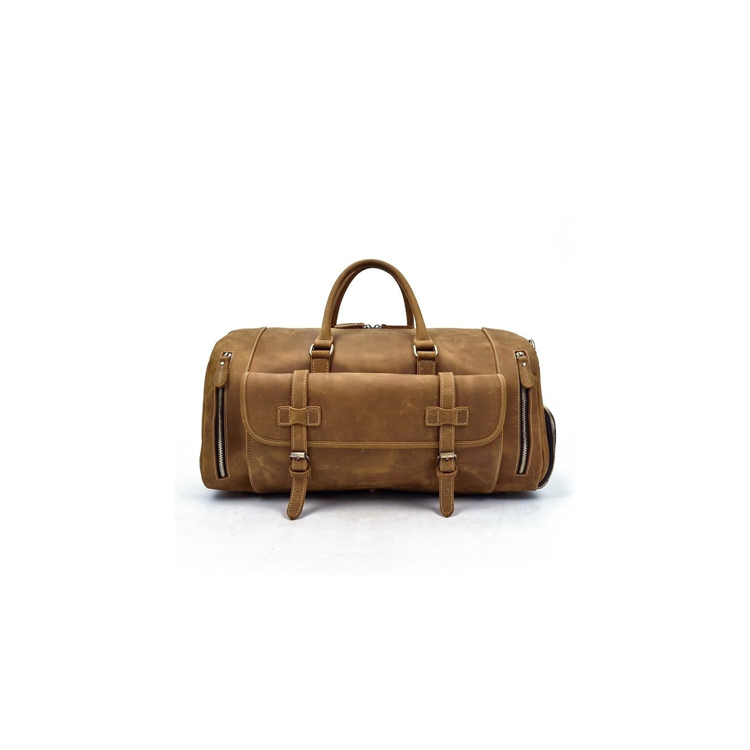 The Dagny Weekender  Large Leather Duffle Bag