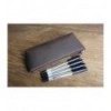 The Pallavi Handmade Leather Pencil Case - Leather Makeup Bag