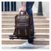 The Gaetano Large Leather Backpack Camera Bag with Tripod Holder