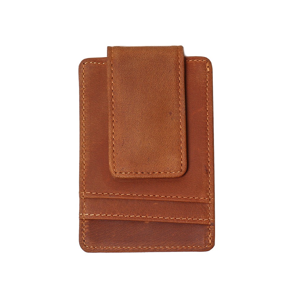 Custom Leather Money Clip Wallet Floral — 33 Ranch & Saddlery, LLC