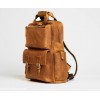 The MANN Bag Large Capacity Leather Camera Backpack